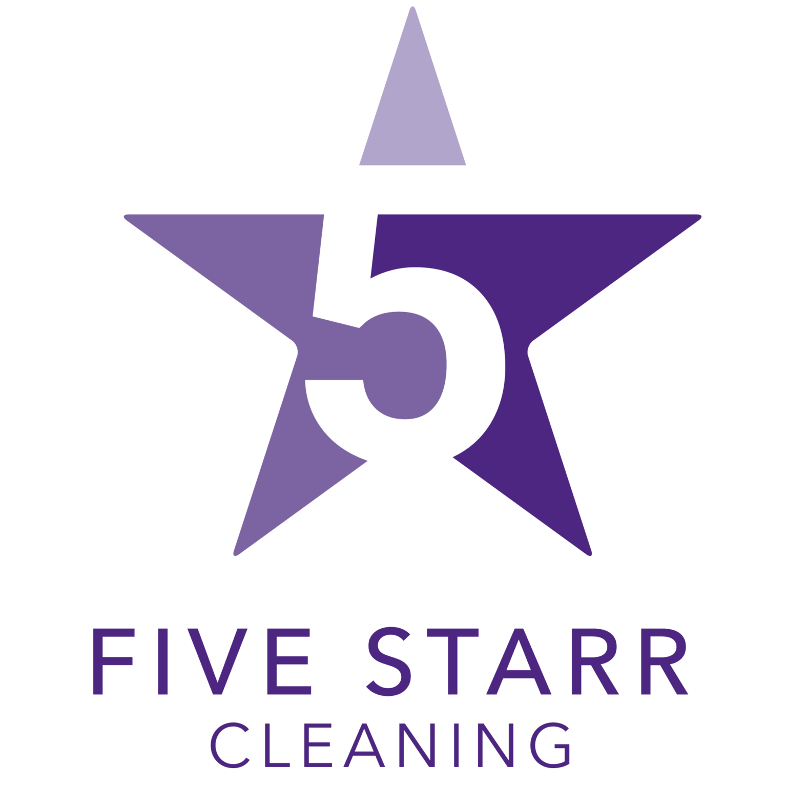 Five Starr Cleaning Logo Purple