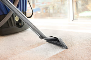 Using steam cleaner on carpet
